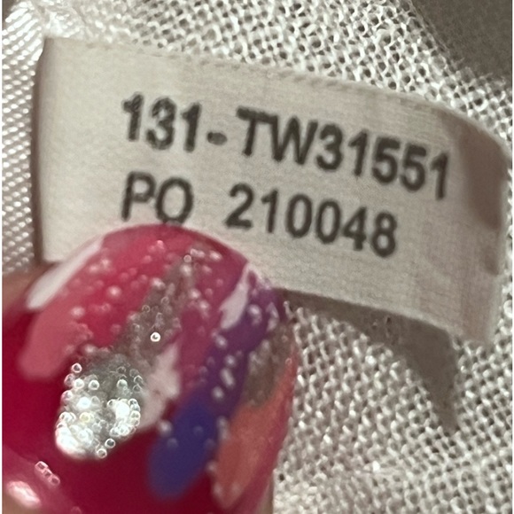 Tommy Bahama Linen Embroidered Button Up Shirt size Medium. - Picture 7 of 8